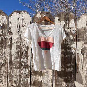 FLANNEL brand v-neck short sleeve tee